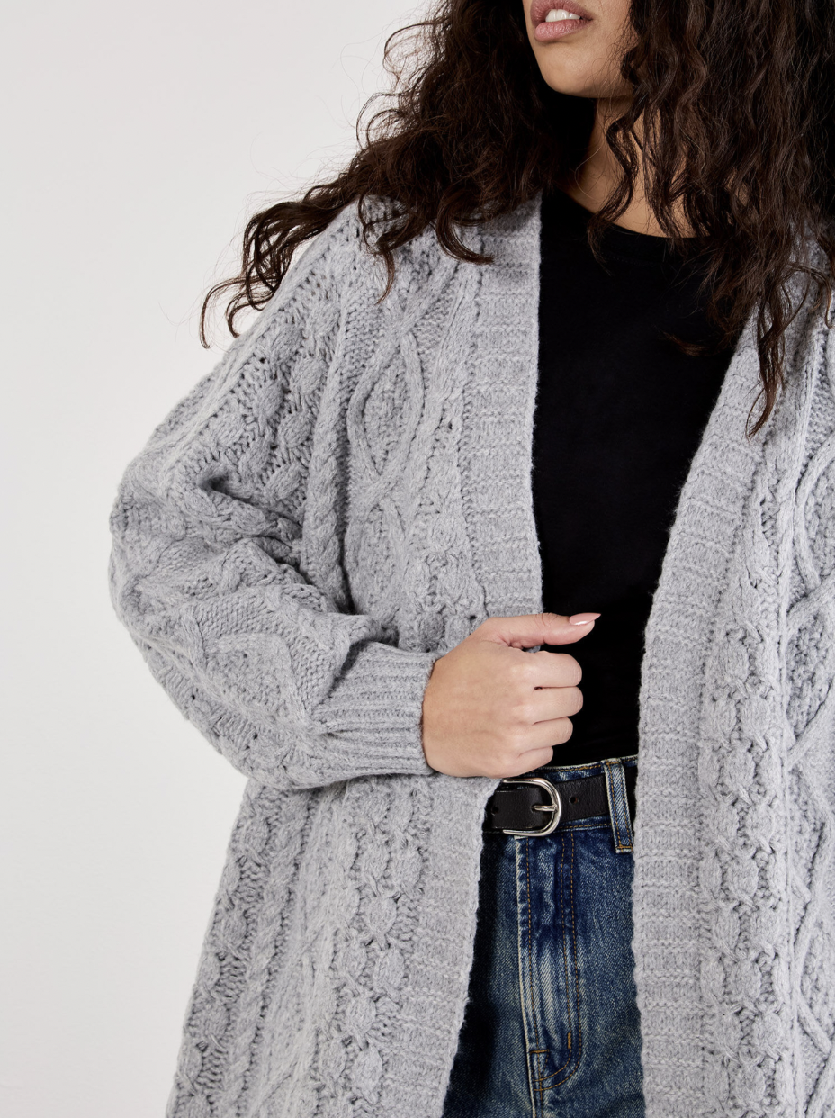 Jocelyn Midi Cardigan -Grey — Yellow BoutiqueNew ArrivalsJocelyn